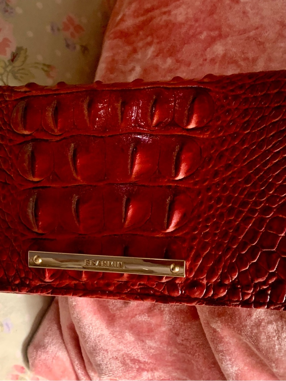 Brahmin Rose Ombre Adu wallet